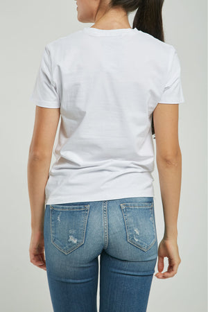 CAMISETA BASICA CORAZON/PIEDRAS C/R M/CO