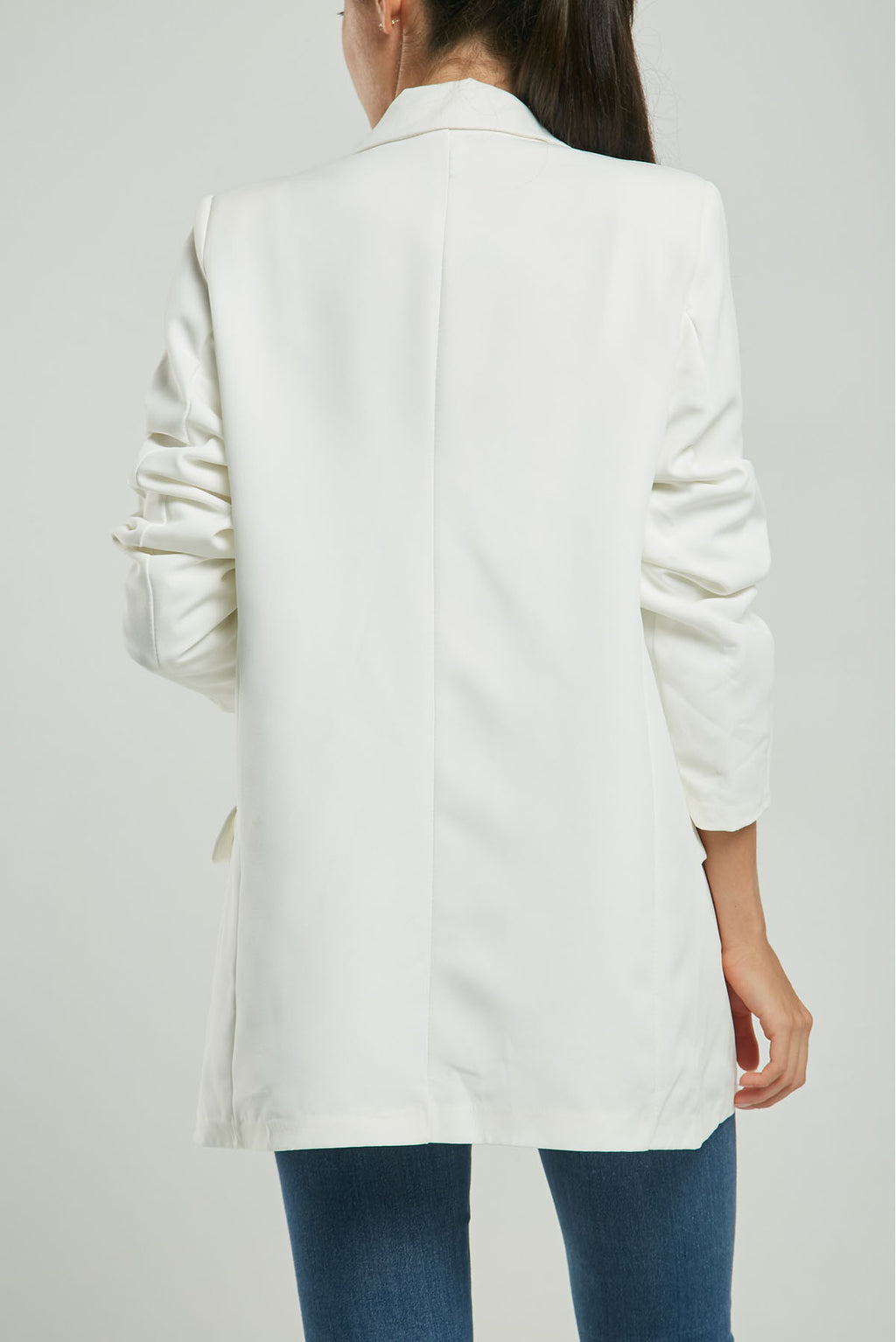 CHAQUETA LARGA ABIERTA BOLSILLOS CON TAPAS C/C ML