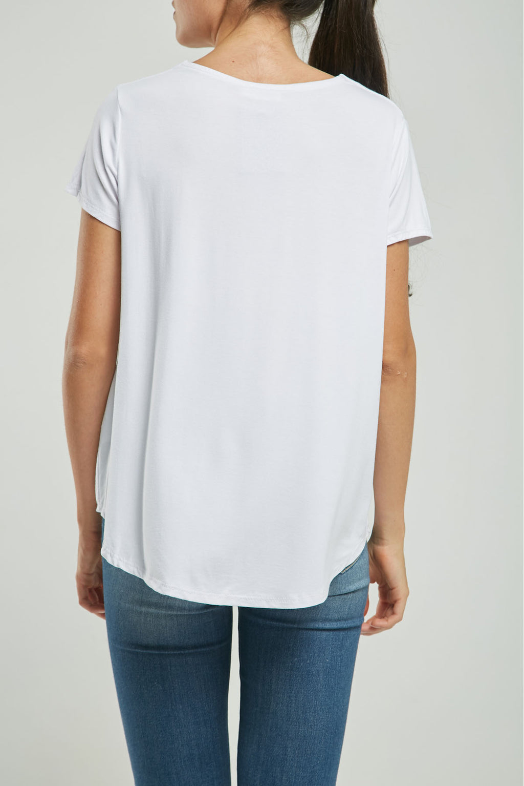 CAMISETA CUELLO V PRENSE M/C CURVA RUEDO