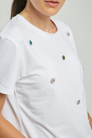 CAMISETA PIEDRAS ADELANTE COLORES C/R MANGA CORTA