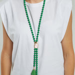COLLAR LARGO BOLAS PUNTERAS PIEDRAS