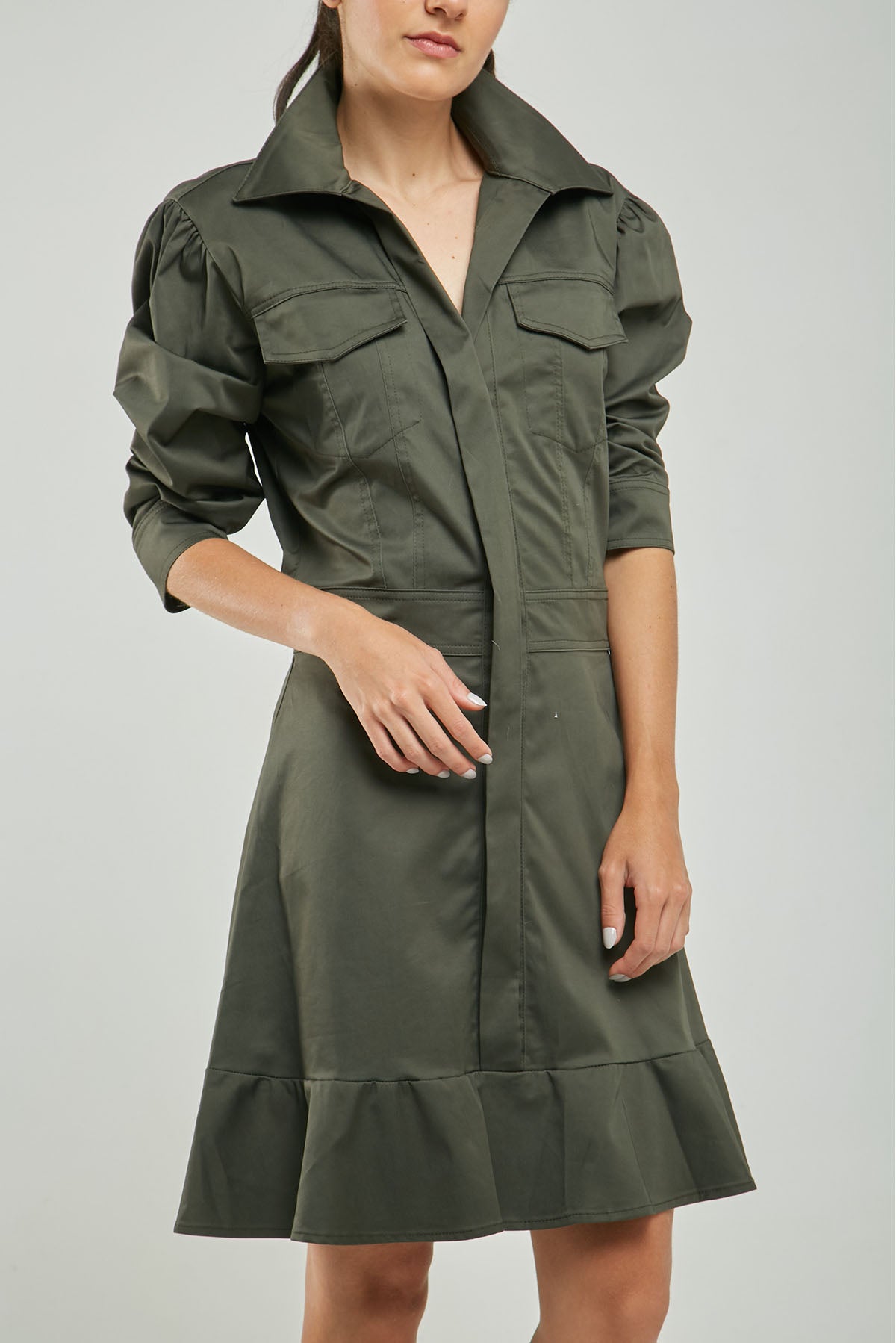 VESTIDO PERILLA ESCONDIDA  BOLERO RUEDO CORTE CINTURÓN