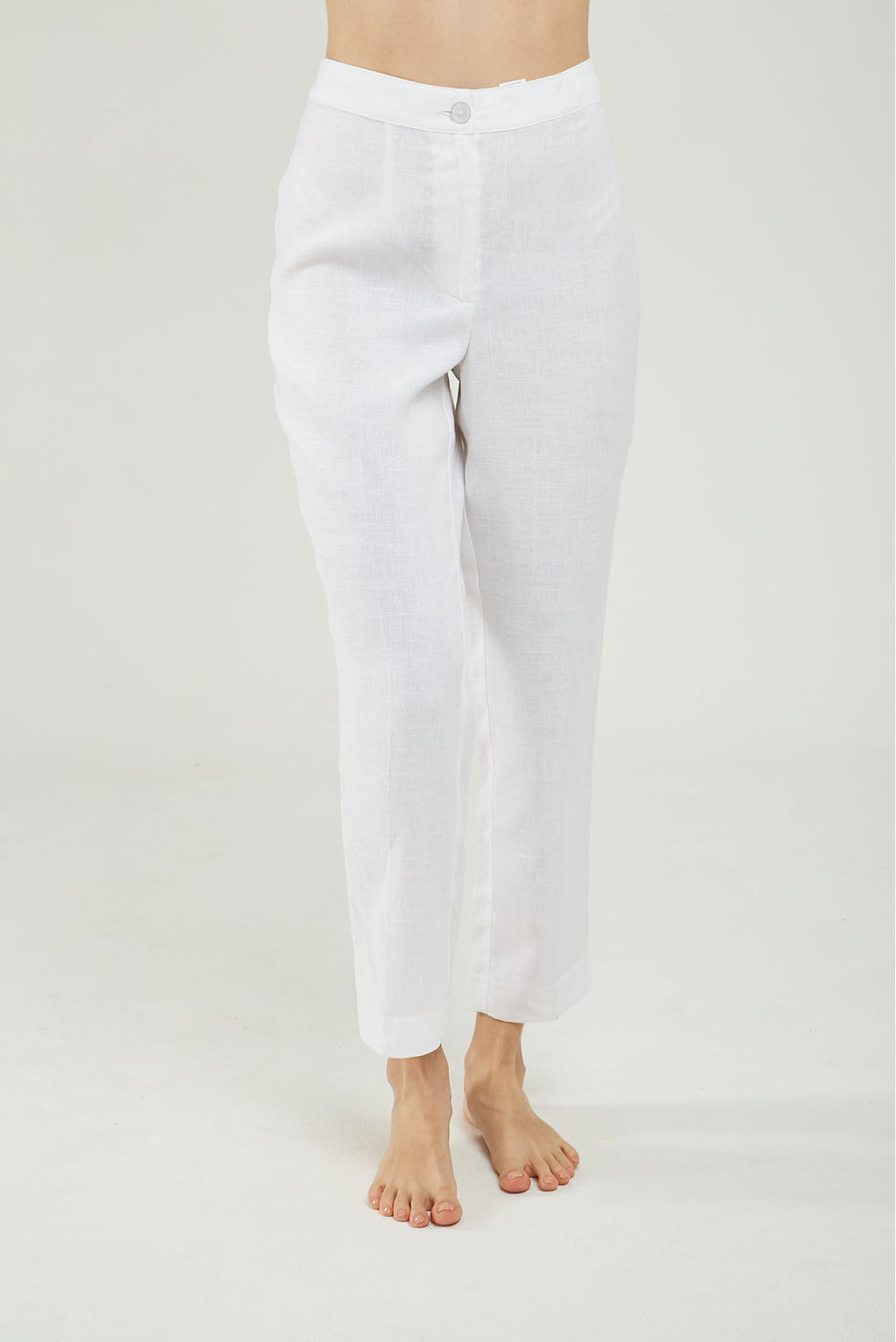 PANTALON LINO IMITACION BOLSILLO ATRAS  ABERTURA BOTA RECTA