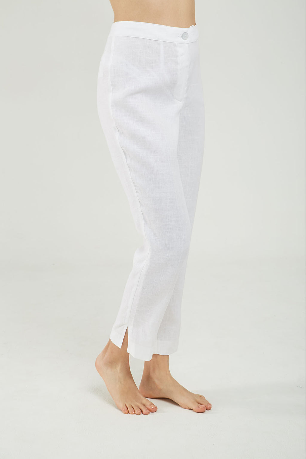 PANTALON LINO IMITACION BOLSILLO ATRAS  ABERTURA BOTA RECTA