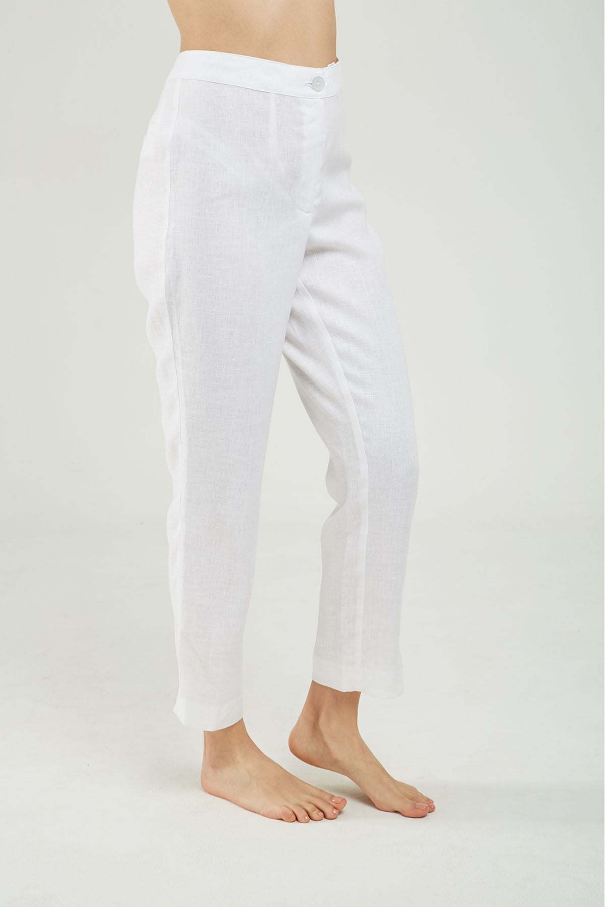 PANTALON LINO IMITACION BOLSILLO ATRAS  ABERTURA BOTA RECTA