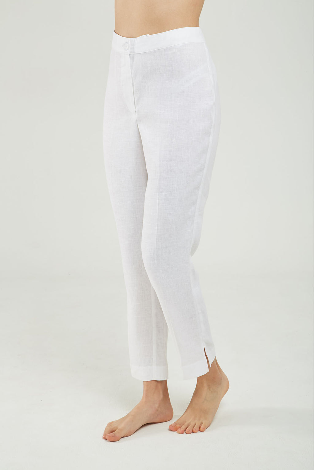 PANTALON LINO IMITACION BOLSILLO ATRAS  ABERTURA BOTA RECTA