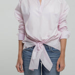 BLUSA MANGA RANGLA AMARRAR ADELANTE