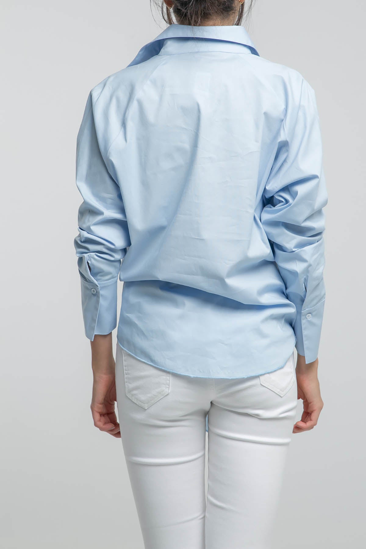 BLUSA MANGA RANGLA AMARRAR ADELANTE