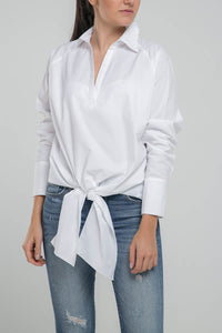 BLUSA MANGA RANGLA AMARRAR ADELANTE